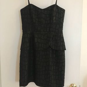 Strapless Peplum Dress w/ Sweetheart Neckline